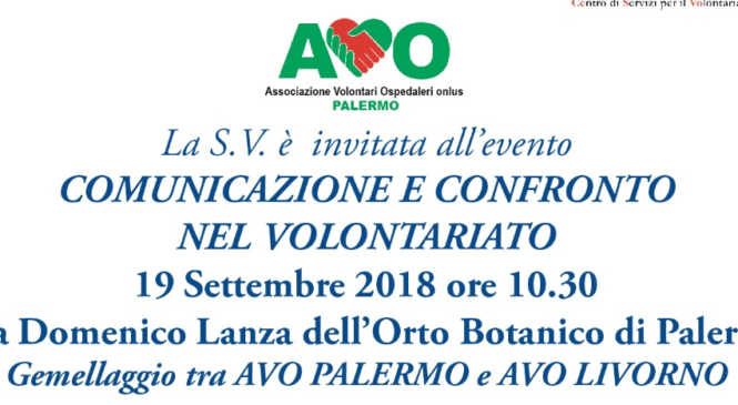 Comunicazione e confronto nel volontariato – 19 Settembre 2018 ore 10:30