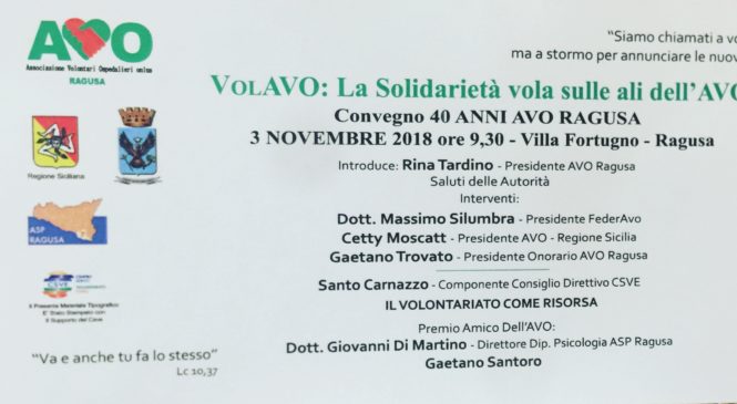 3 Novembre – 40 Anni di AVO RAGUSA