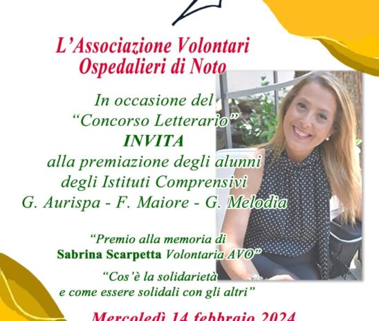 Cos’è la solidarietà e come essere solidali con gli altri – Premio alla memoria di Sabrina Scarpetta Volontaria AVO